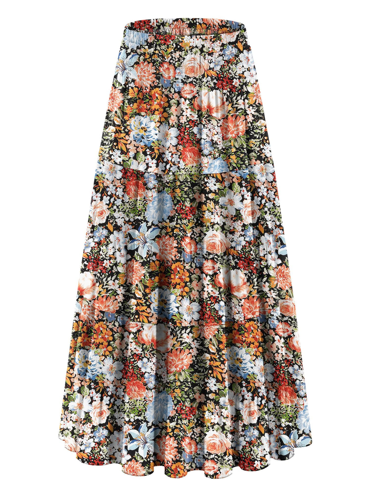 onlypuff Maxi Skirt Women Western Midi Chiffon Flowy Boho Fall Outfits