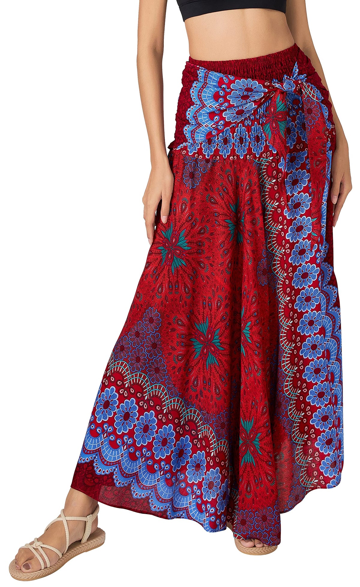 Joob Joob Long Boho Skirts for Women - Bohemian Hippie Maxi Summer Skirt