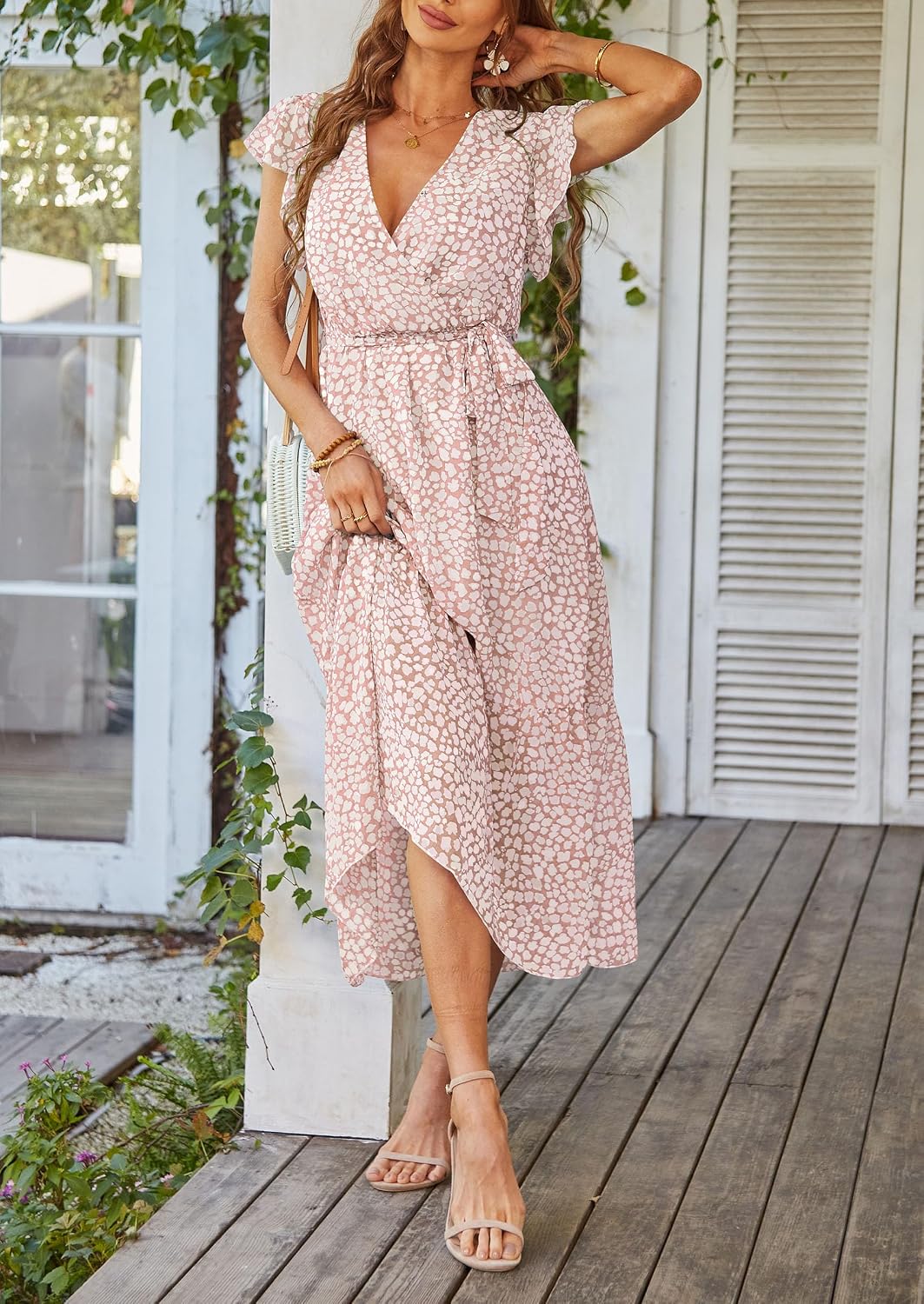 PRETTYGARDEN Women's Summer Floral Boho Maxi Dress