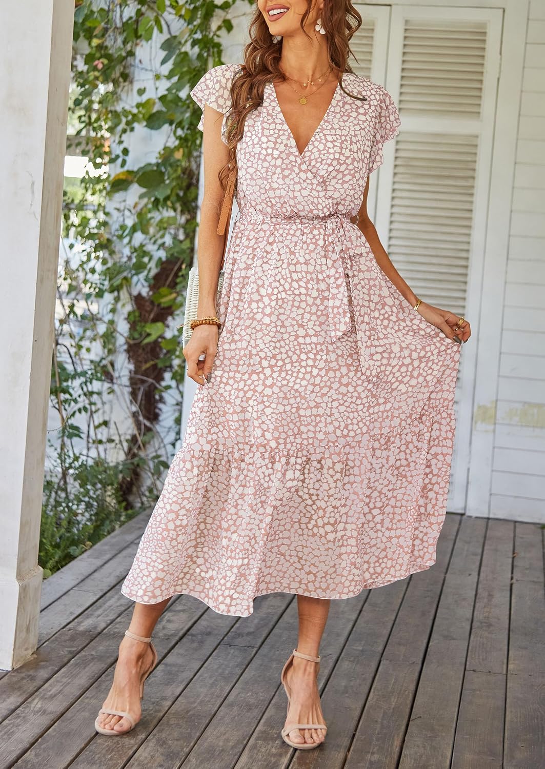 PRETTYGARDEN Women's Summer Floral Boho Maxi Dress